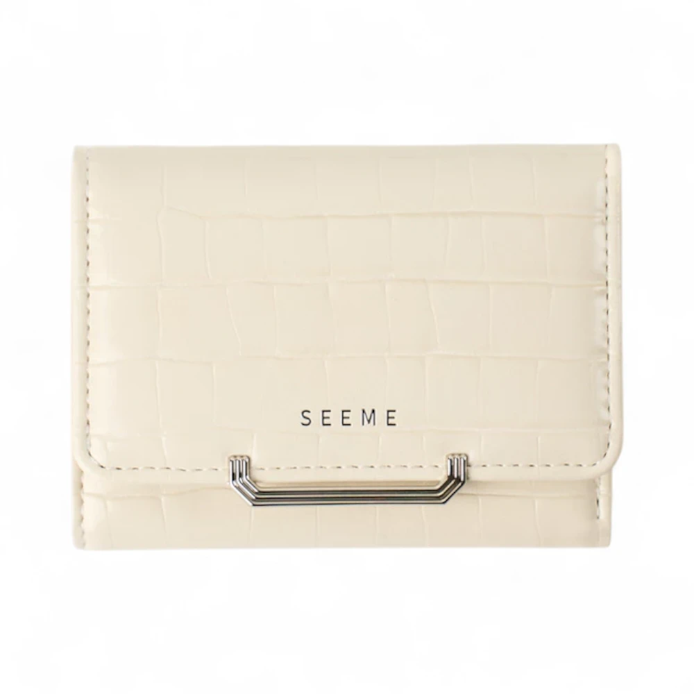 Ví mini đựng tiền da cá sấu SEEME Follie Wallet